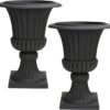 Stone-resin urn planter