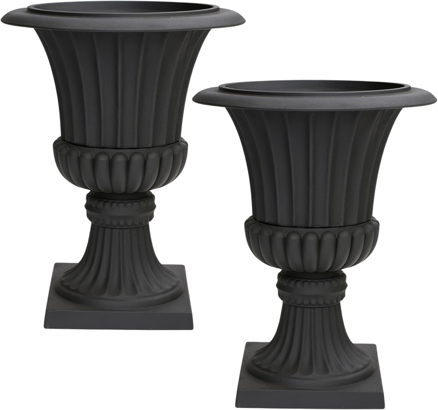 Stone-resin urn planter