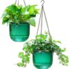 Self-watering hanging planter