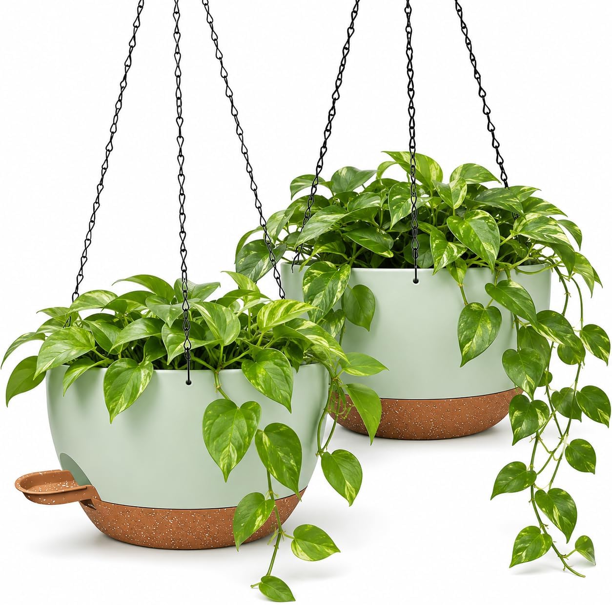 Self-watering hanging planter