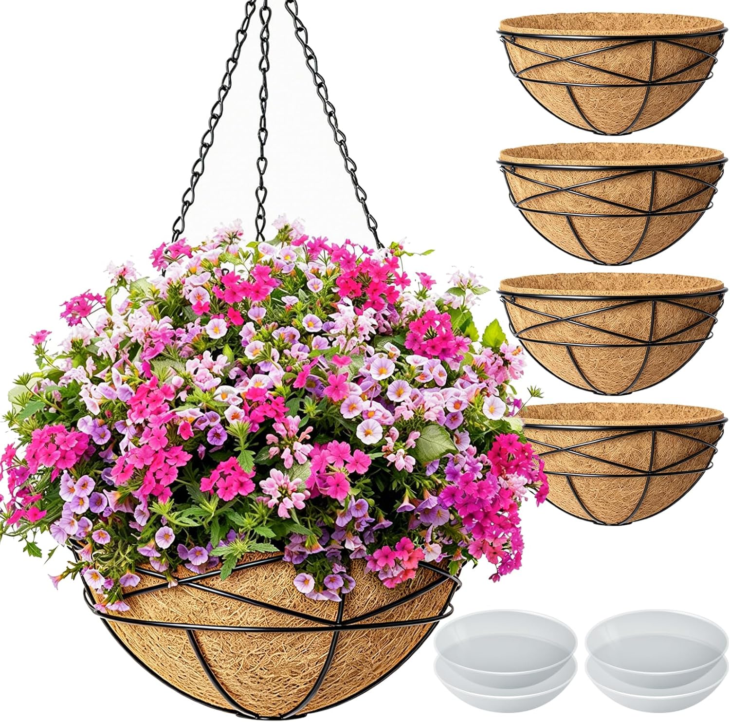 Metal hanging planter