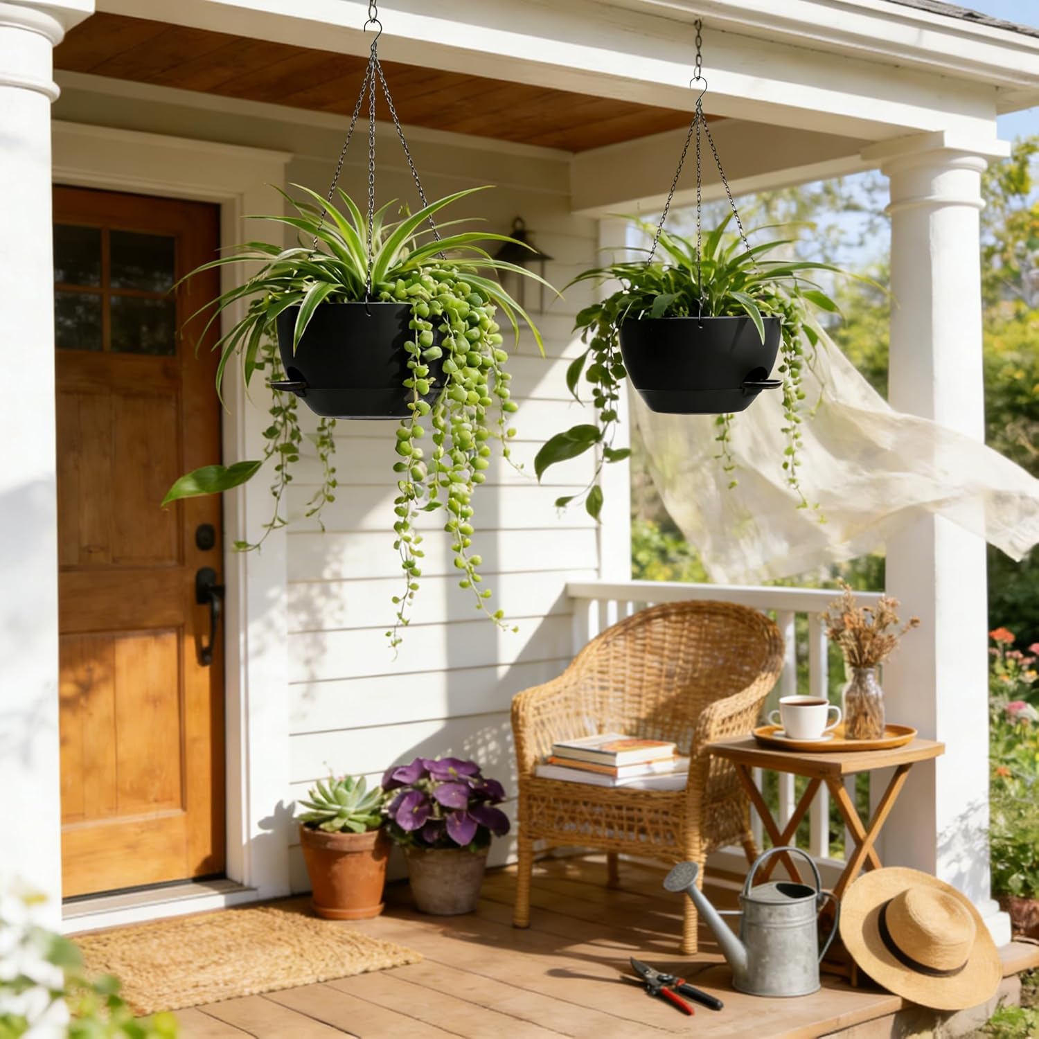 Large self-watering hanging planter - Image 2