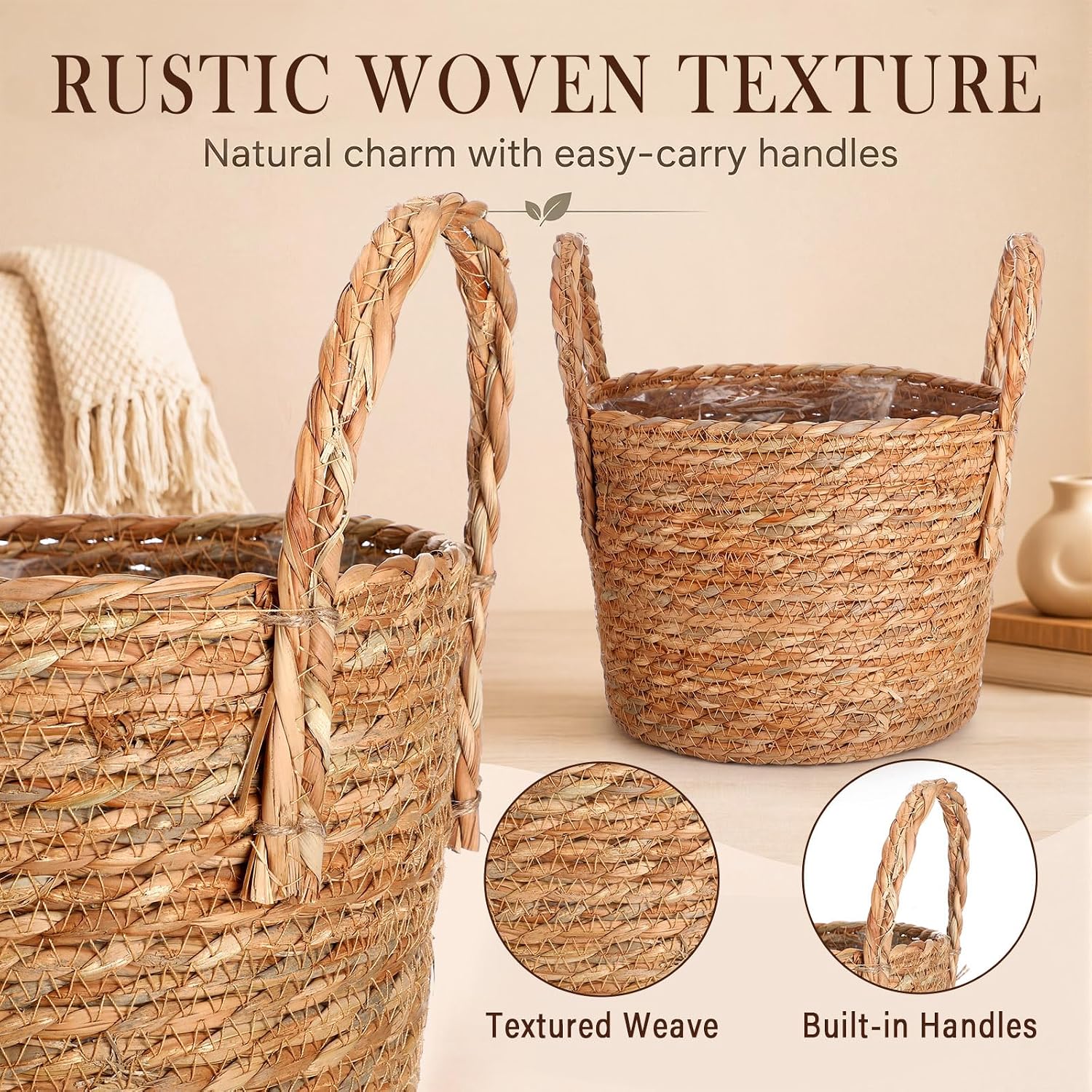 Wicker planter basket - Image 2